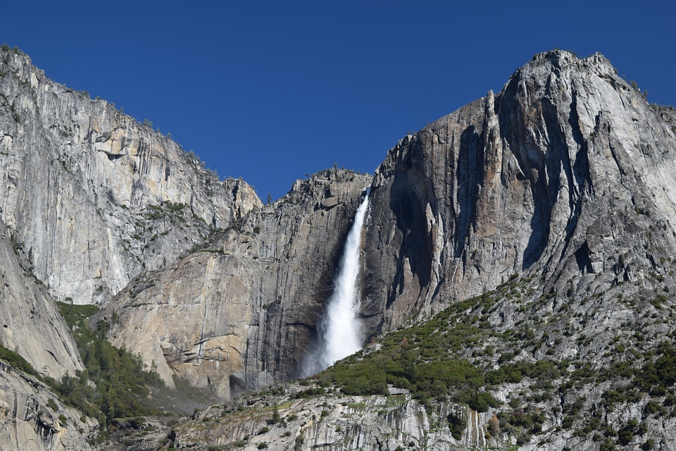 waterfall in Yosemite National Park Spring