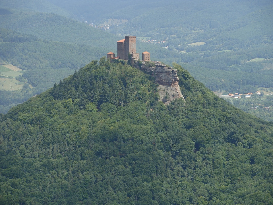 View from the top of Zeller Horn to Hohenzollern Castle