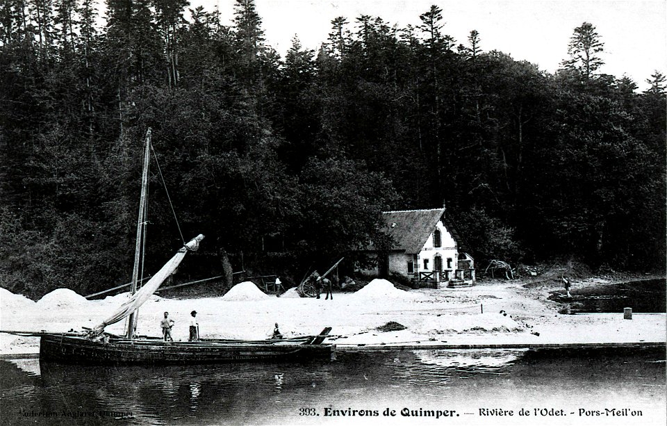 Quimper Carte Postale Ancienne CIRCA 1900 photo