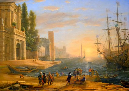Claude Lorrain, A seaport, 1644,