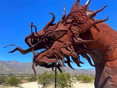 Metal Art Sculpture at Anza Borrego in CA