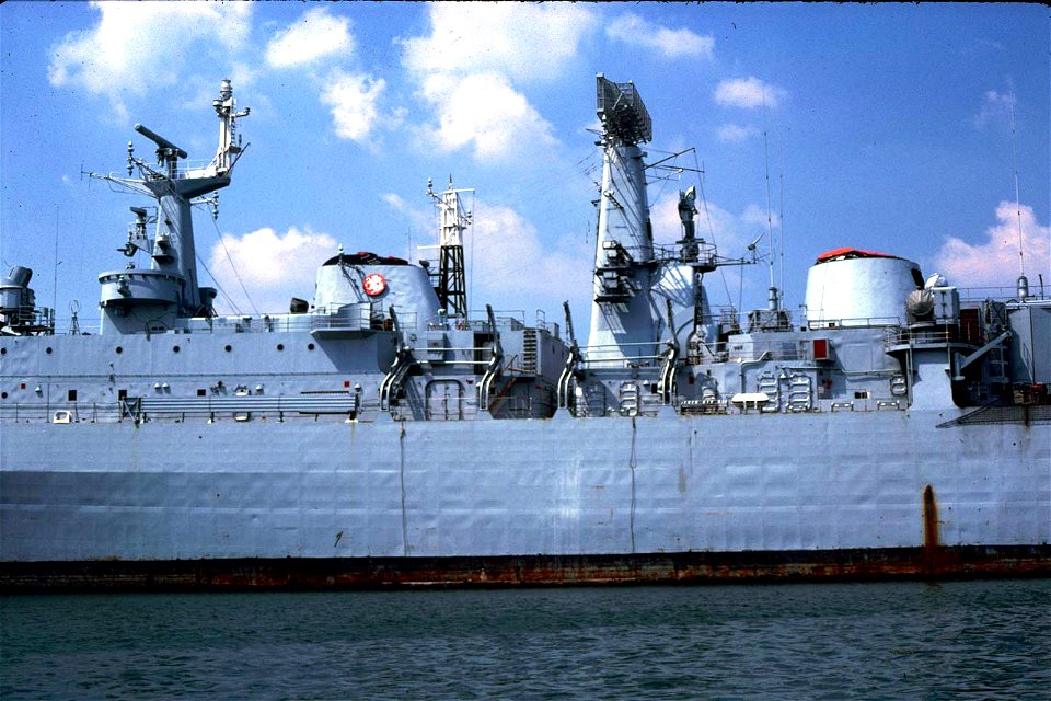 D12 HMS Kent - detail 1983 photo