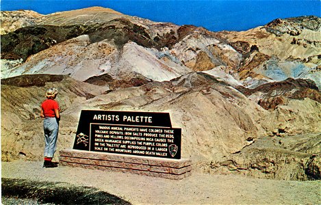 Death Valley Monument, Artist's Drive, California photo
