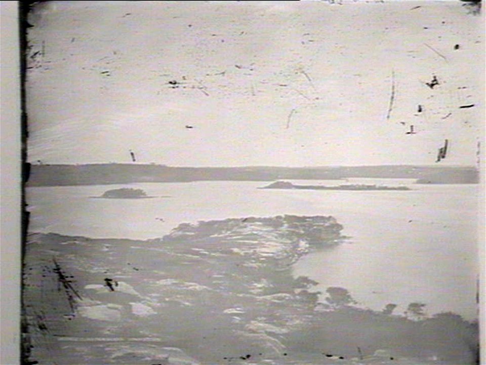 RAN Armament Depot Spectacle Island - Spectacle Island from Balmain October 1870