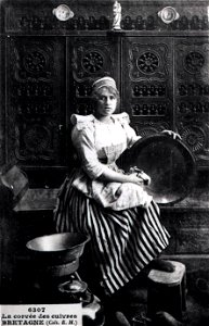 Paysanne bretonne vers 1900 photo