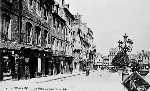 Guingamp CPA carte postale ancienne 1908 photo