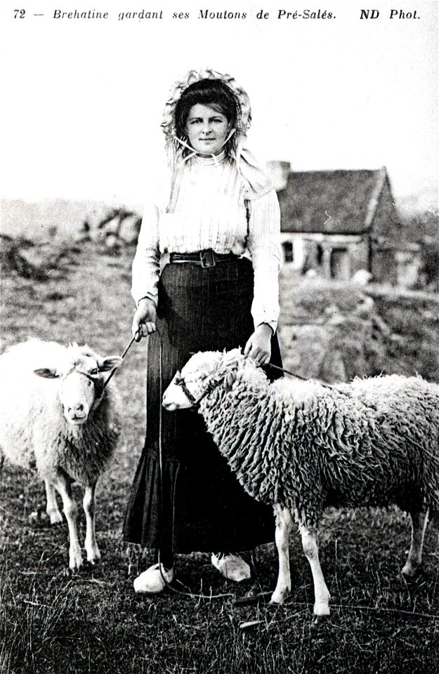BREHAT Paysanne vers 1900