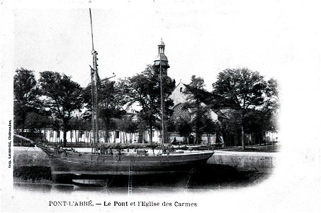Pont-Labbé carte postale ancienne photo