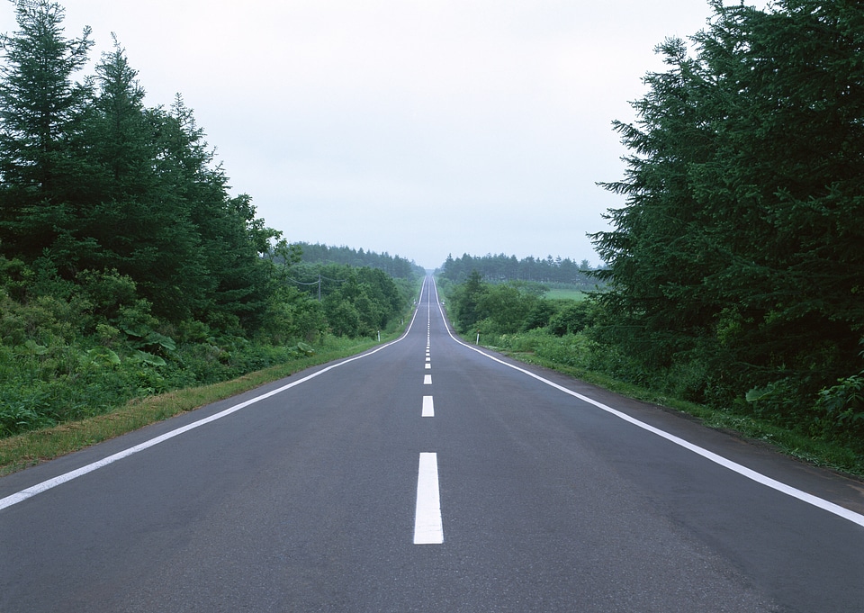 country road in Japan