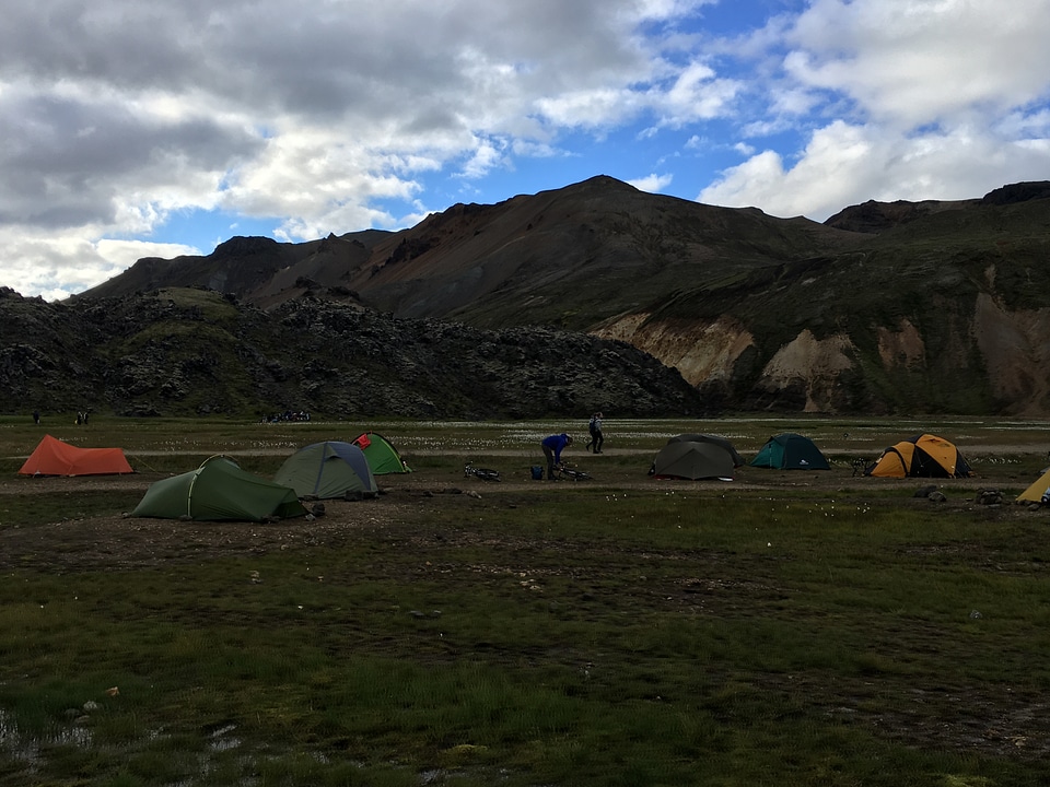 Campground in Thingvellir