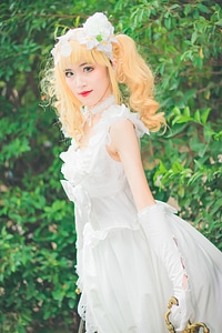 Japan anime cosplay girl portrait