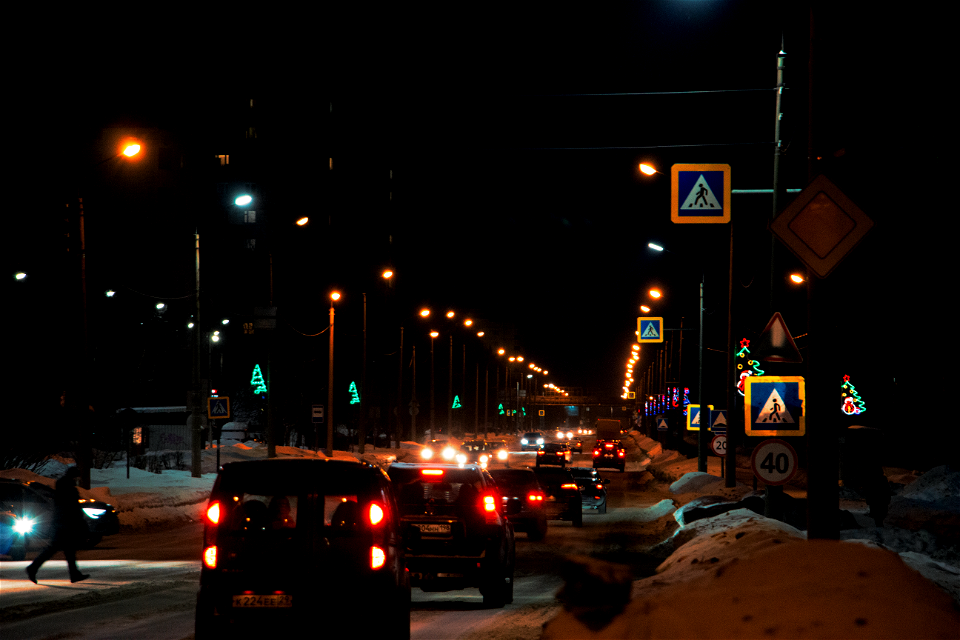 Зимняя улица / A street in winter photo