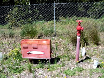 RAN Armament Depot Newington - Typical Fire Hydrant and Fire Hose Cabinet