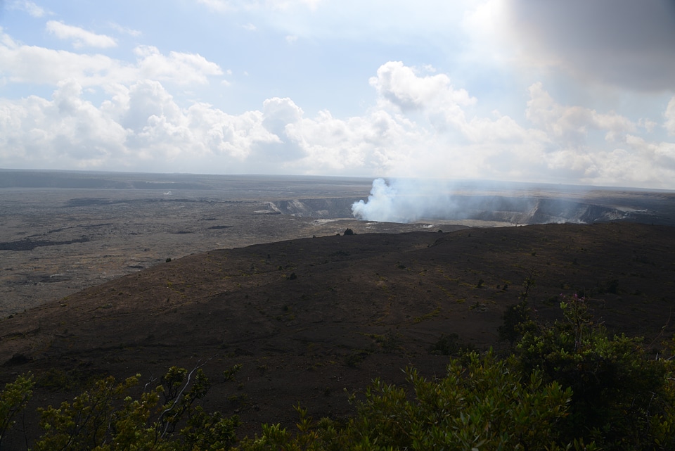 Kilauea Caldera Volcano National Park in Hawaii