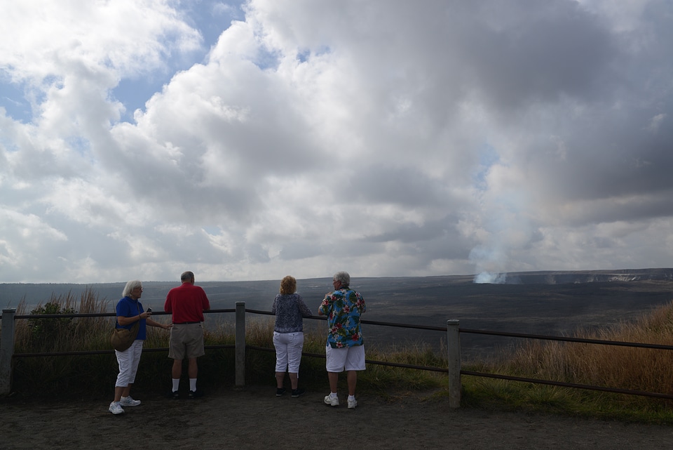 Kilauea Caldera Volcano National Park in Hawaii