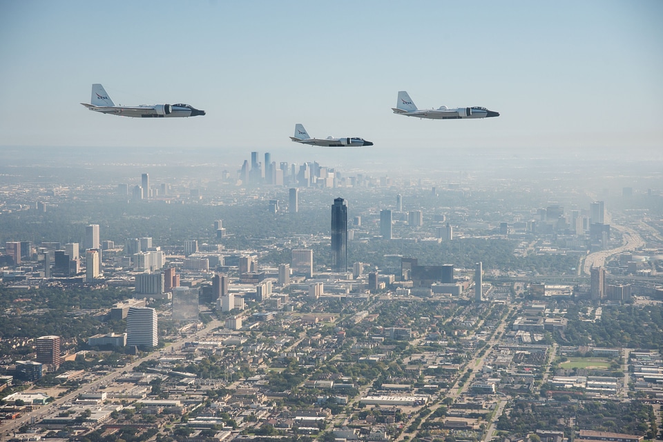 Formation Flight of WB-57