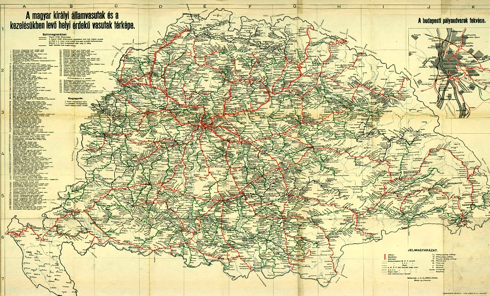 Magyar királyi államvasutak - 1906 körül