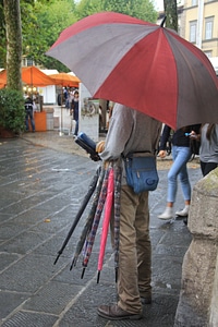 Umbrella rain men's photo