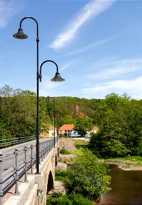 Street lights on Kviström bridge in Munkedal 4 photo