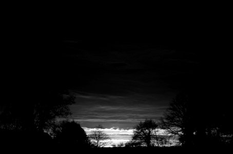 Sunset blackandwhite photo
