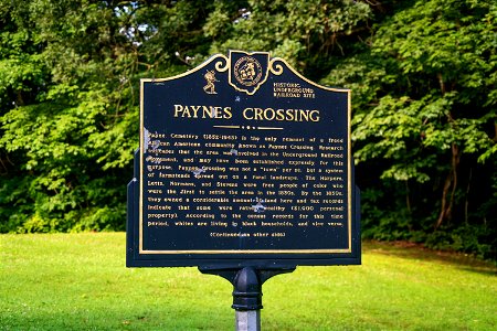 Paynes Crossing Historic Marker
