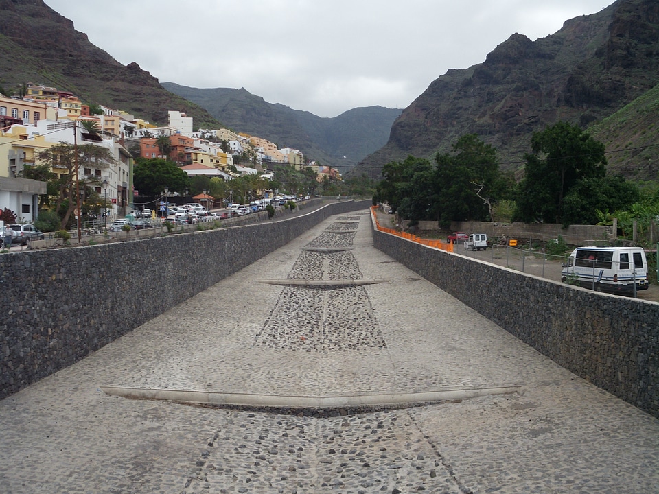 The Valle Gran Rey on the island La Gomera