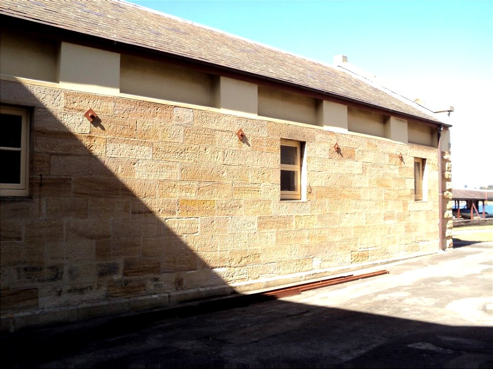 RAN Armament Depot Spectacle Island - Gunpowder magazine, south wall