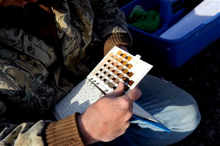 Color testing soil with soils books