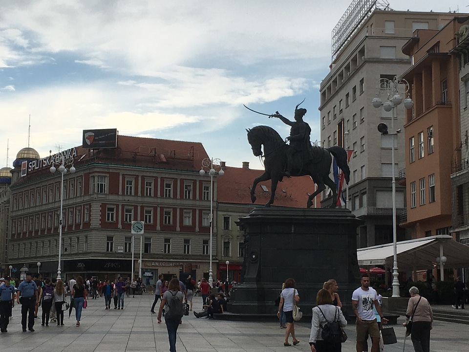 Ban Jelacic statue in Zagreb Croatia
