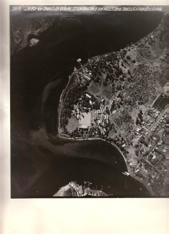 RAN Torpedo Depot Preston Point - Aerial View Preston Pt & HMAS Leeuwin