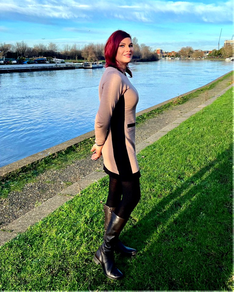 Black ribbed tights