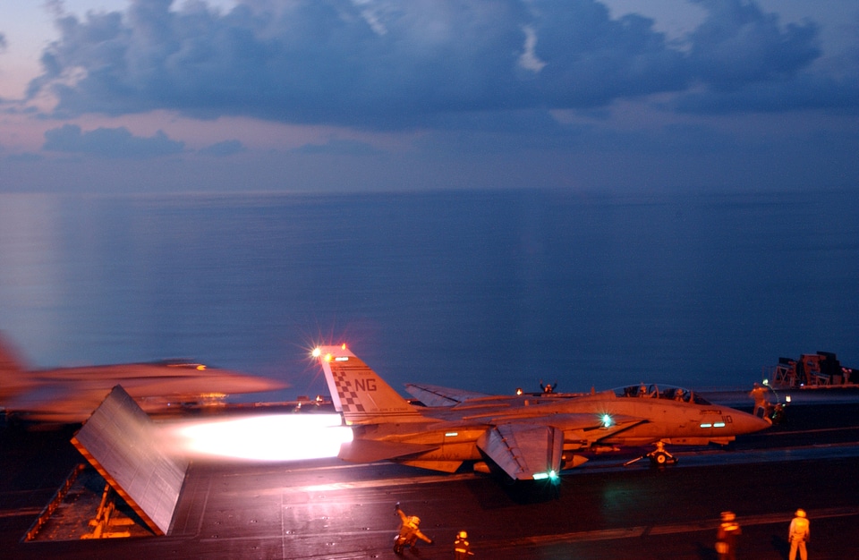 VF-211 Launches off of the Flight deck.