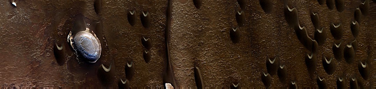 Mars - Barchan Dunes in Hellespontus Region