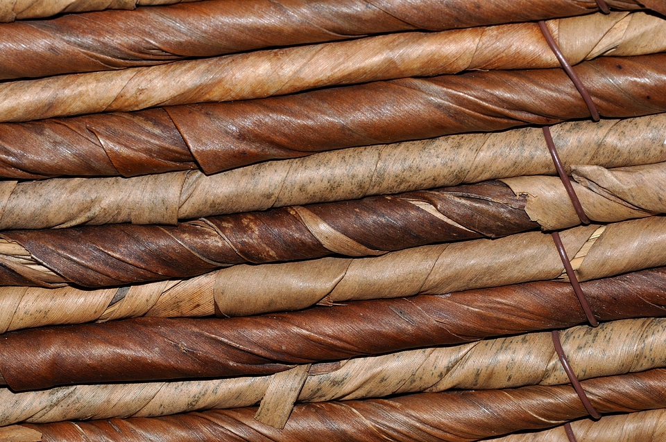 Natural material structure close up