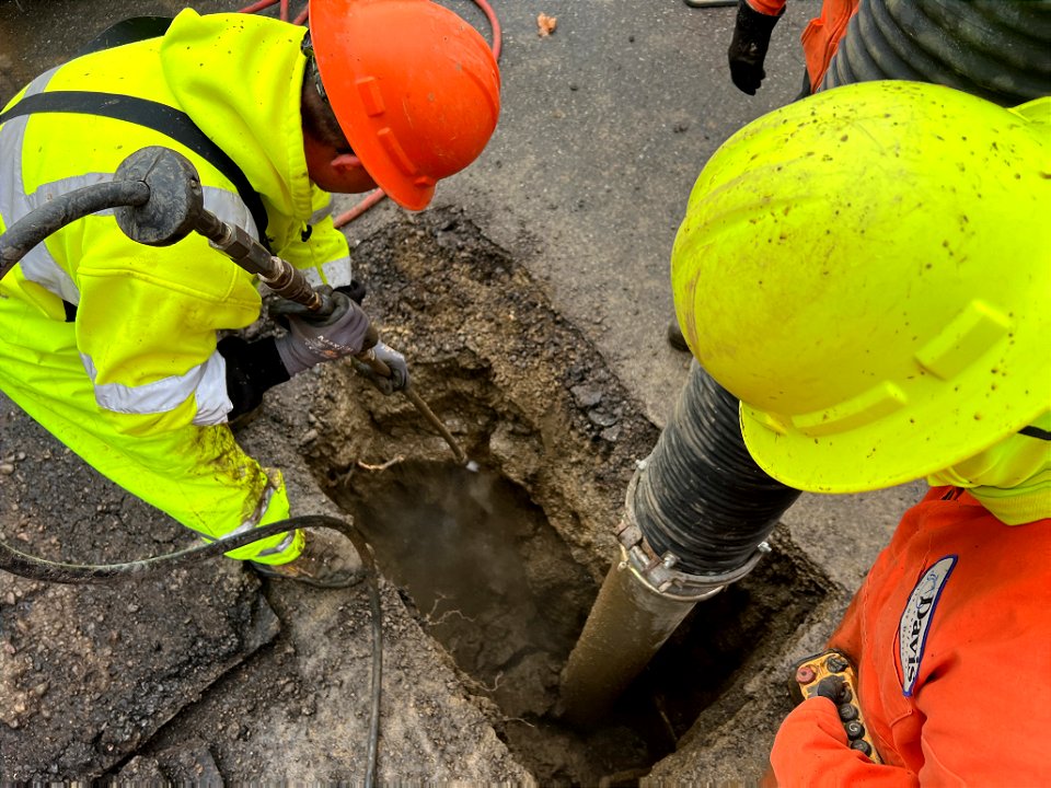 Water Main 9th and F St