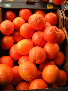 Fresh orange sweet fruit