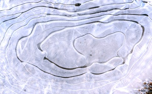 Frozen puddle in Brastad 2 photo