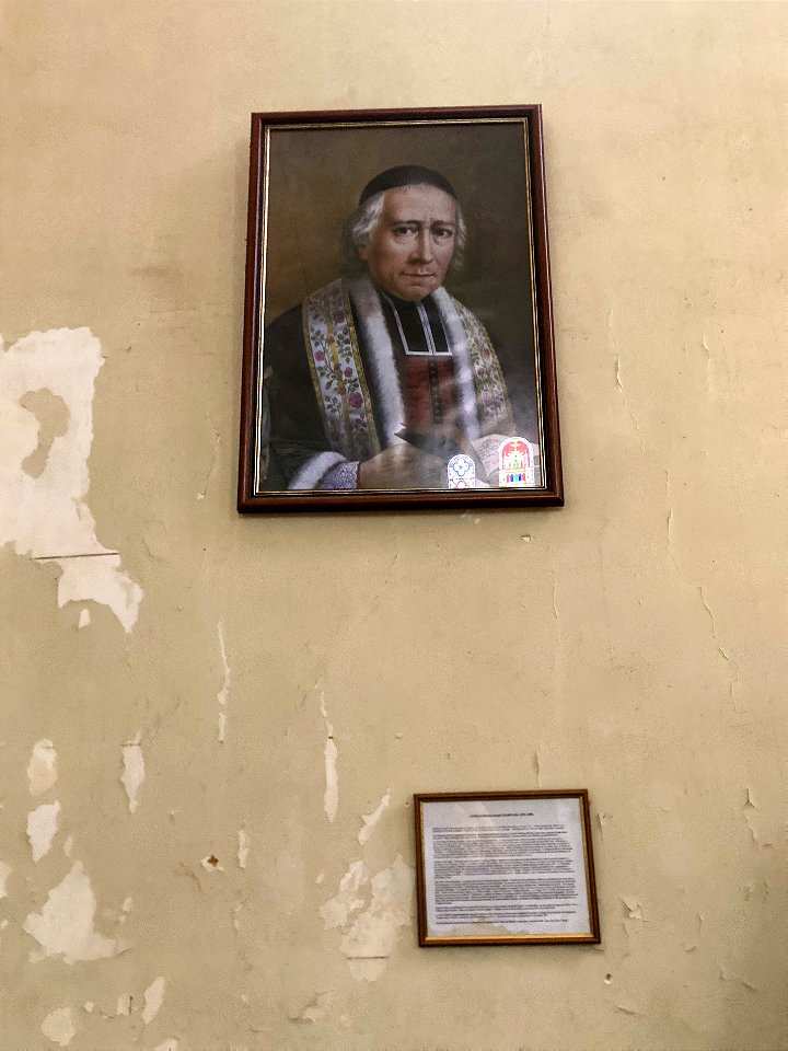 Chaminade Photo and biographical sign: St. George Church, Mussidan