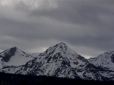 Cloudy winter morning in Stanley photo