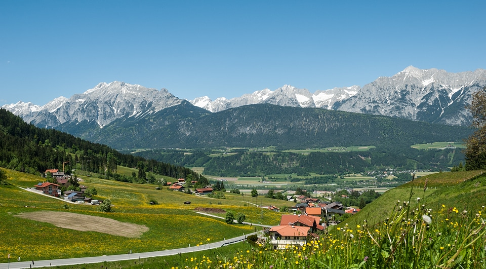 Karwendel Mountain range in Austria photo