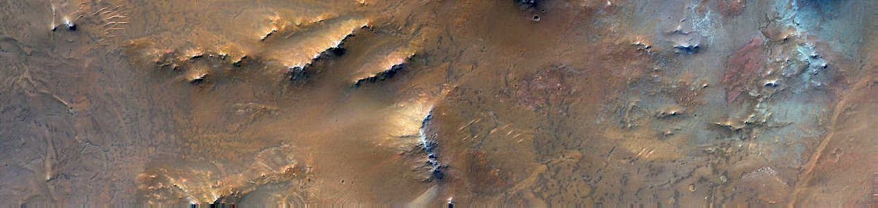 Mars - Depositional Fan in Eastern Hargraves Crater photo