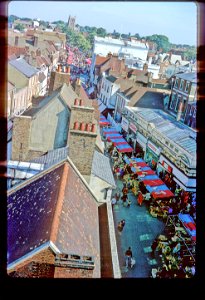 St. Albans Market Day from Clock Tower