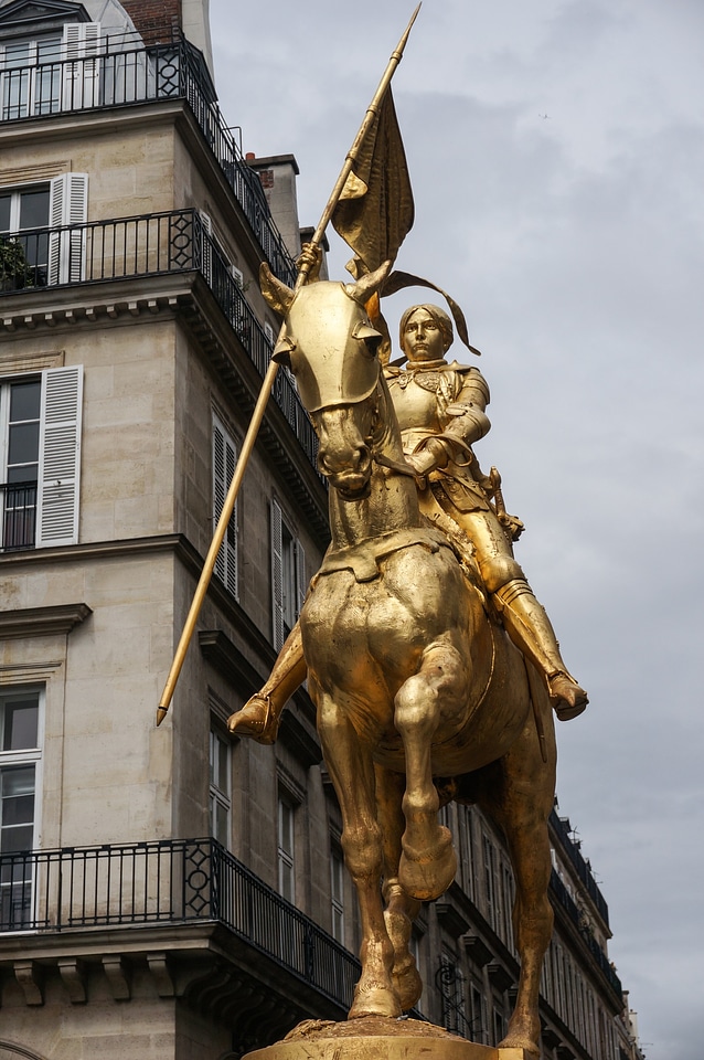 France Paris Horsewoman Architecture Statue