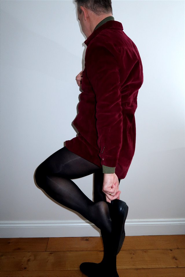 Putting on ballet flats