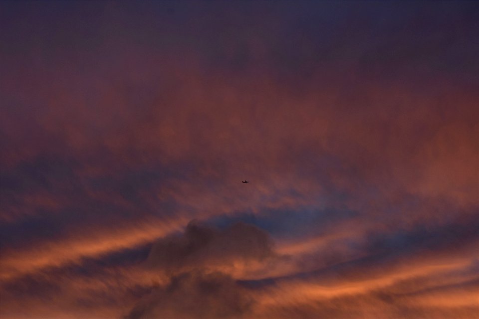 Airplane in the Clouds