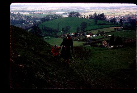 Glastonbury Tor. Just don't look down. photo