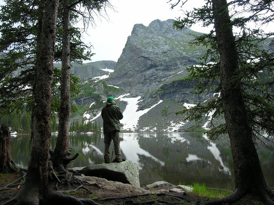 Fishing at Lower Sand Creek Lake