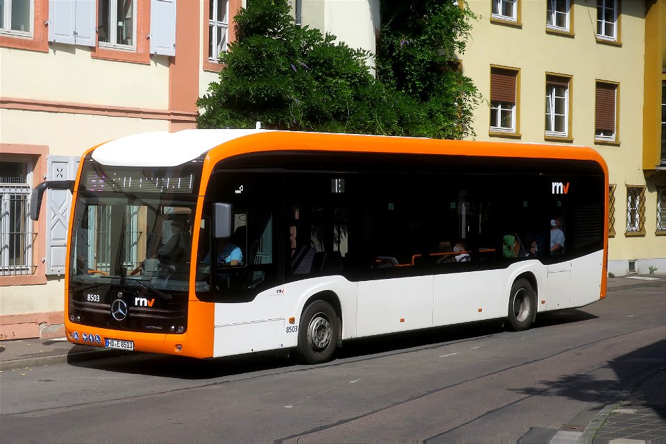 rnv, Mannheim (BW) - Wagen 8503 - HD-E 8503 - Mercedes-Benz O 530 eCitaro (2021) - Heidelberg, 01.09.2022