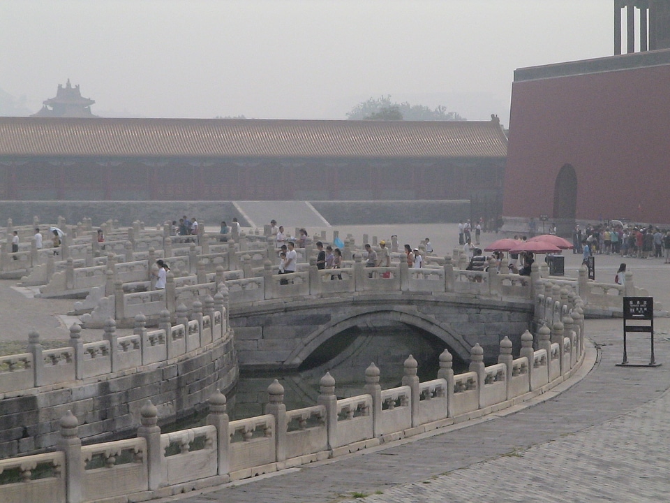 Beijing forbidden city haze