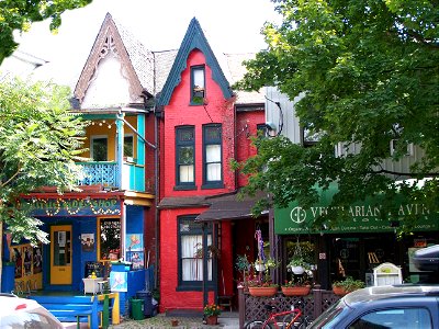 Toronto Ontario - Canada - Baldwin Village With Buildings Built About 1860 - Heritage District photo
